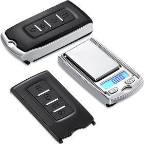 Mini Electronic Digital Pocket Scale 100g 0.01g/200g 0.01g Mini Key Style Portable Precision Weighing LCD Backlit Display For Jewelry Gold; Sterl