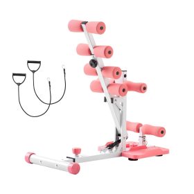 Deep Squat Machine, Adjustable Glutes Trainer Machine with 3 High-Strength Resistance Bands, Folding Core Leg and Glutes Exercise Trainer
