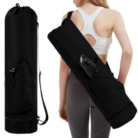 Drawstring drawstring main compartment, compatible with most sizes of yoga mats