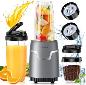 Smoothie Blender, Personal Blender for Shakes and Smoothies, Blenders and Grinder Combo for Kitchen with To-Go Cup and Lid for Protein Shake