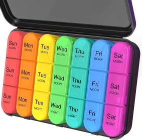 Pill Organizer, Weekly Cases Medicine Organizers to Hold Vitamins and Medication