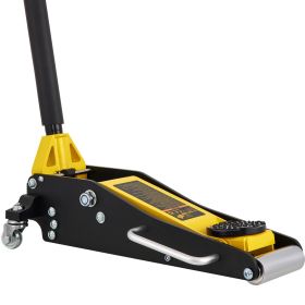 Floor Jack, 1.5 Ton Low Profile Floor Jack, Aluminum and Steel Racing Floor Jack with Dual Pistons Quick Lift Pump