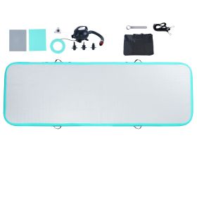 Gymnastics Air Mat, 4 inch Thickness Inflatable Gymnastics Tumbling Mat, Tumble Track with Electric Pump