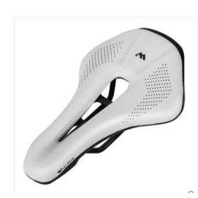 Bicycle seat mountain bike road bike (Option: white)