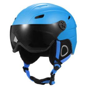 Ski Helmet Snowboard Helmet Outdoor Snow Sport Helmet With Goggles Removable Liner And Ear Pads (Option: Default)