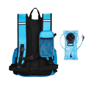 Hydration Backpack, 25L Insulated Hydration Pack Backpack with 2L TPU Water Bladder, Hiking Water Backpack with Storage for Men Women (Color: Blue, Type: Regular Type)