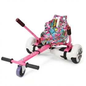 Hoverboard Seat Attachment Go-Kart,Fits 6.5in   8in 10in Hoverboards,Sturdy Adjustable Off-Road Frame,Hover Cart For Family Fun,not Include Hover (Option: Default)